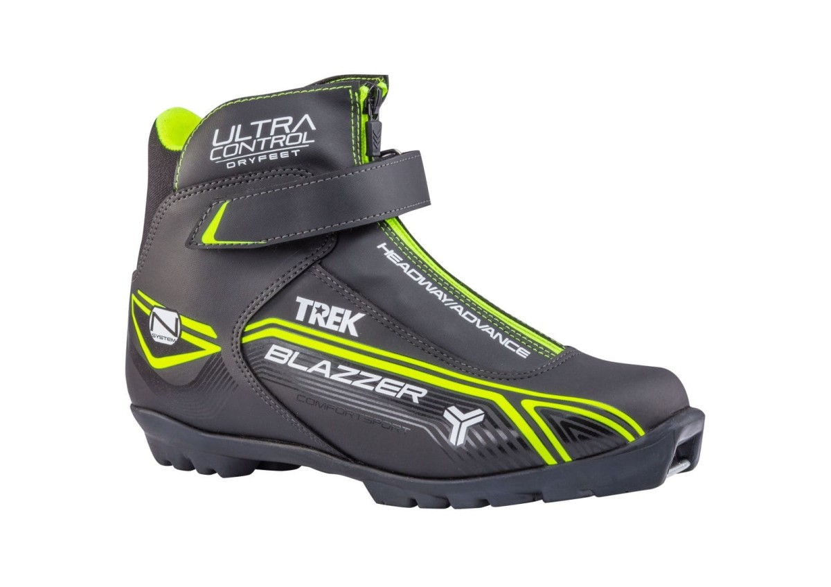 лыжные ботинки TREK BlazzerControl1 черный (лого лайм неон) N