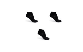 Носки низкие детские спортивные 3 пары черные