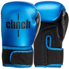 Перчатки боксерские Clinch Aero синий черный