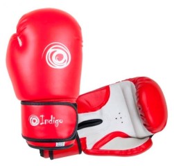 Перчатки боксёрские INDIGO PS-799 красные