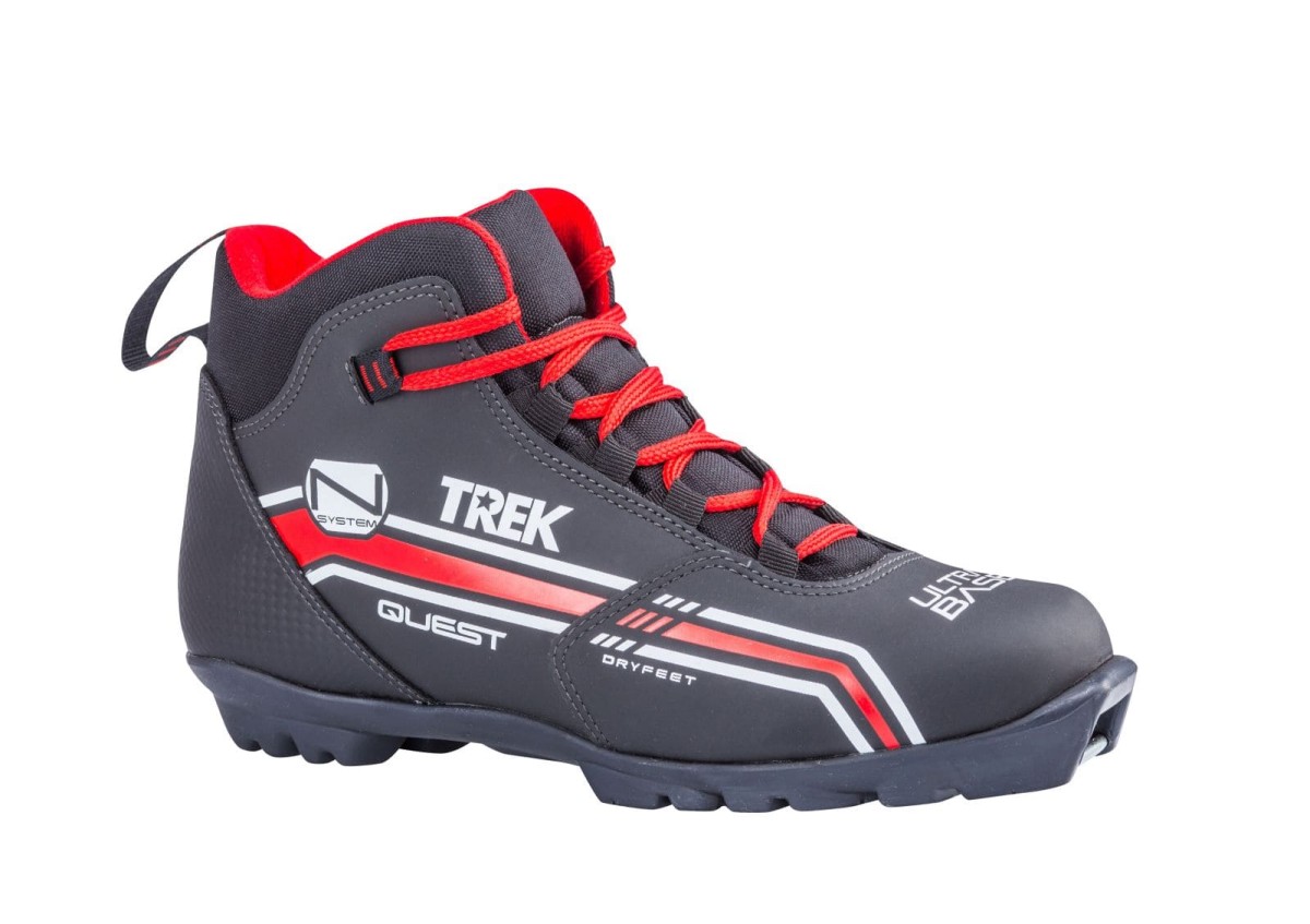 лыжные ботинки TREK Quest2 черный (лого красный) N