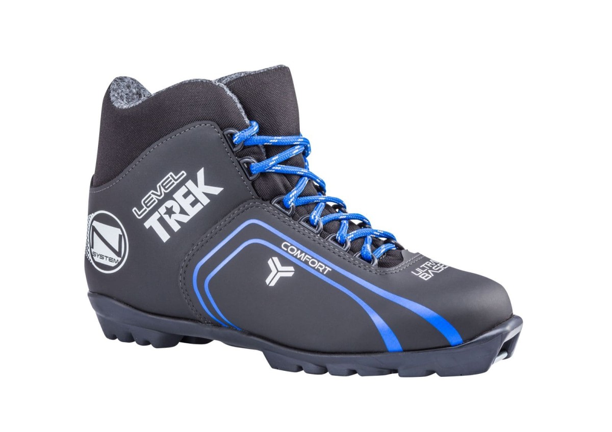 лыжные ботинки TREK Level3 черный (лого синий) N